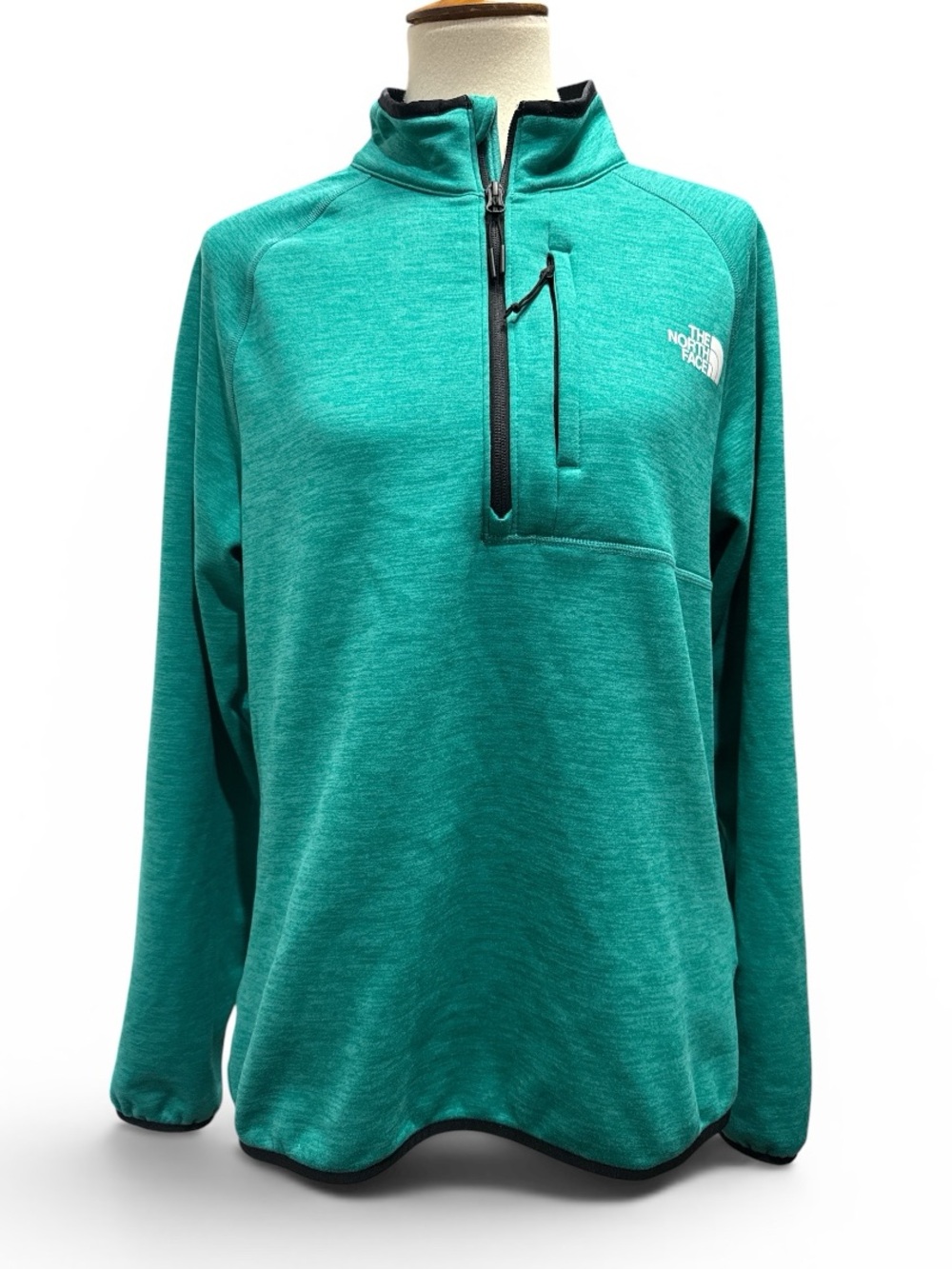 The North Face Men's Green Half-Zip Pullover #585